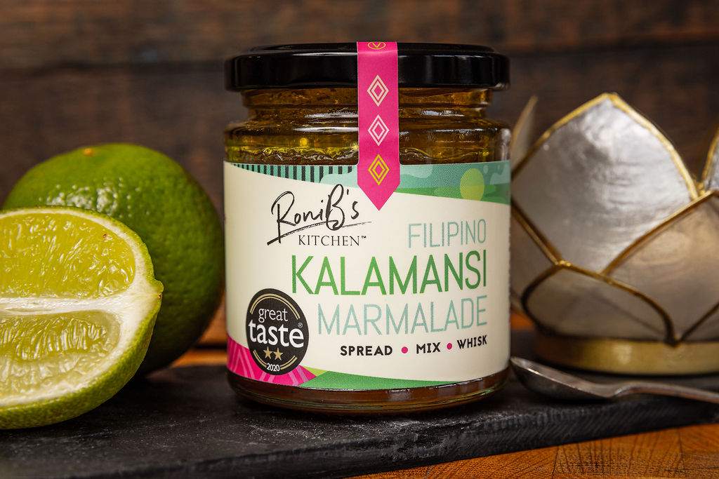 Filipino Kalamansi Marmalade with Don Papa Rum by RoniBs Kitchen, vegan jam in a jar, Great Taste Award winner.