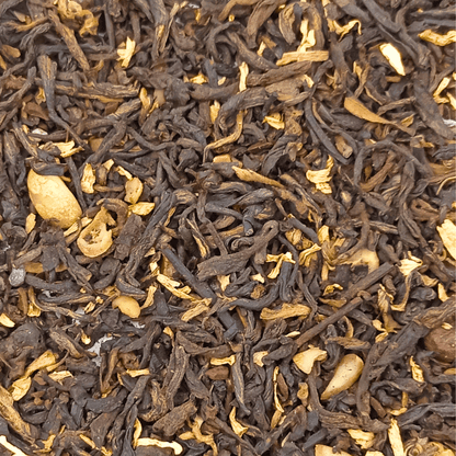 Porter Hill Tea Company's black Tiramisu-flavored tea in a packaged box, showcasing the tea bags and branding.