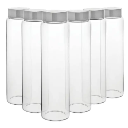 Screw Top Glass Bottles - 1Ltr - Set of 6