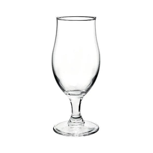 Draft Stemmed Beer Glass in 375ml tankard by Glassware UK, featuring a clear glass with a sturdy stem and wide bowl.