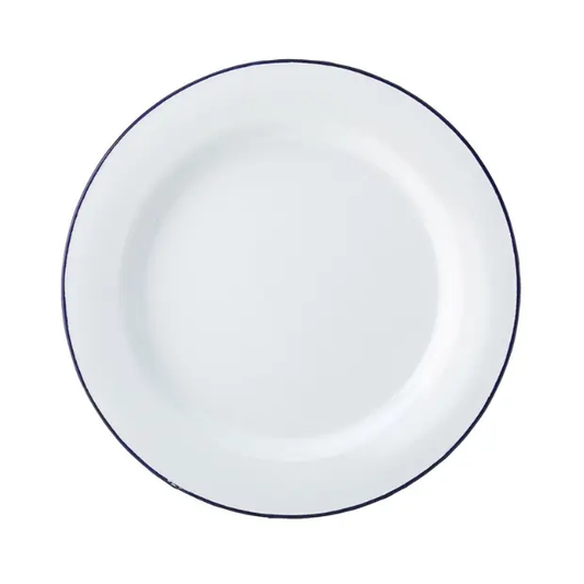 Eagle enamel plate by Glassware UK, 24cm diameter, featuring a detailed eagle design on a smooth enamel surface.