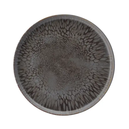Nocturne Coupe Plate from Glassware UK, 11-inch (28cm) ceramic plate with elegant design, perfect for serving and display.
