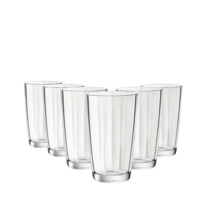 Bormioli Rocco Pulsar Clear Highball Glasses - 470ml - Set of 6