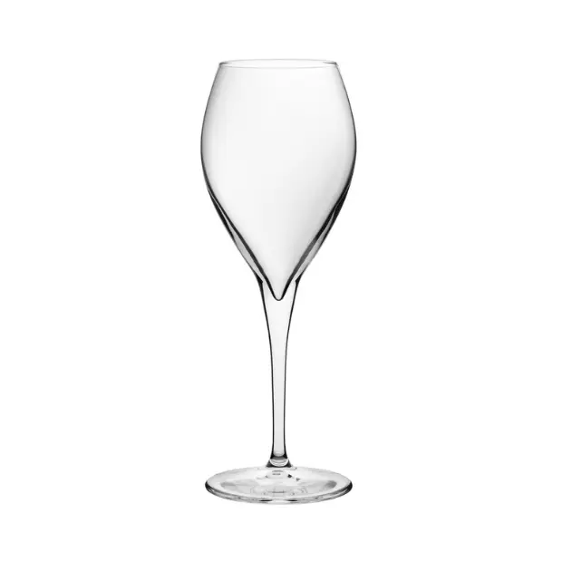 Set of six Monte Carlo wine glasses from Glassware UK, 450ml capacity, clear glass with elegant stem and bowl design.