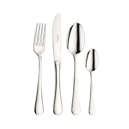 Glassware UK Pintinox Stresa tea spoon, stainless steel cutlery with smooth handle and polished finish, for tea or coffee.