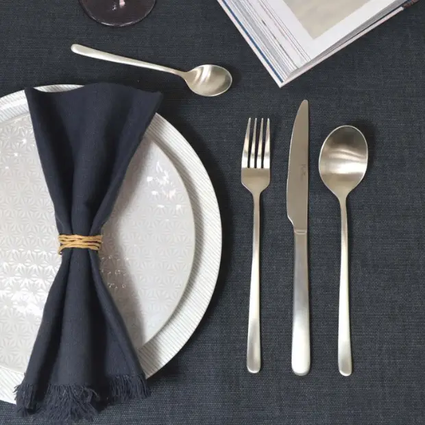 Glassware UK Pintinox Sky Satin table spoon, stainless steel cutlery with a satin finish, designed for elegant dining.