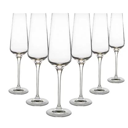 Krosno Avant-Garde Champagne Flutes - 180ml - Set of 6
