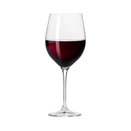Krosno Harmony red wine glass with a 470ml capacity, clear glassware with a tall, elegant bowl and sturdy base.