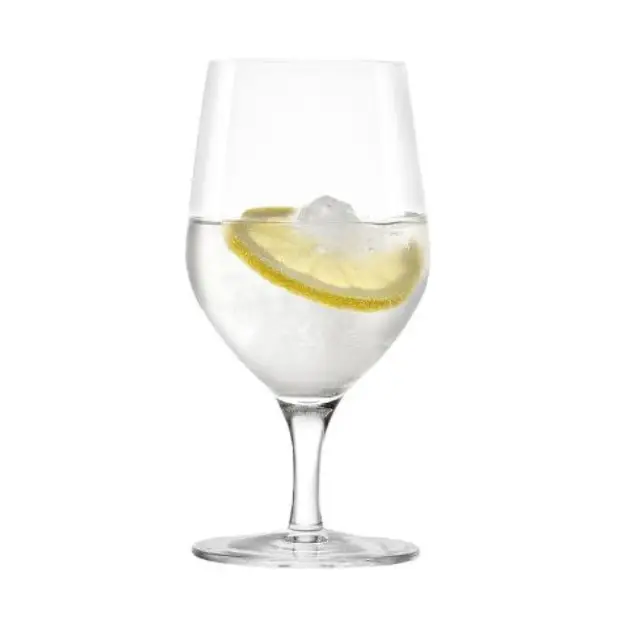 Glassware UK Stolzle Ultra Mineral Water Glass, 450ml whisky tumbler with clear glass and smooth rim for elegant drinking.