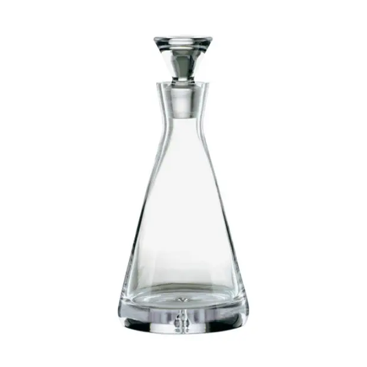 Glassware UK pyramid crystal decanter with a 0.75L capacity, featuring a geometric design and clear glass finish.