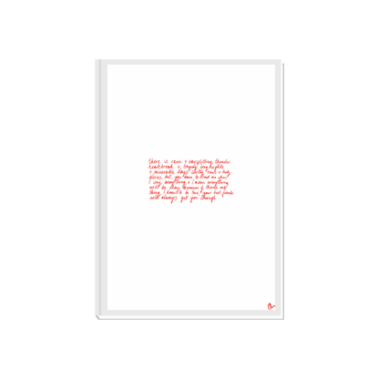 Minimalist red art print featuring the best friends poem in a white frame, ideal for relatable friendship decor.