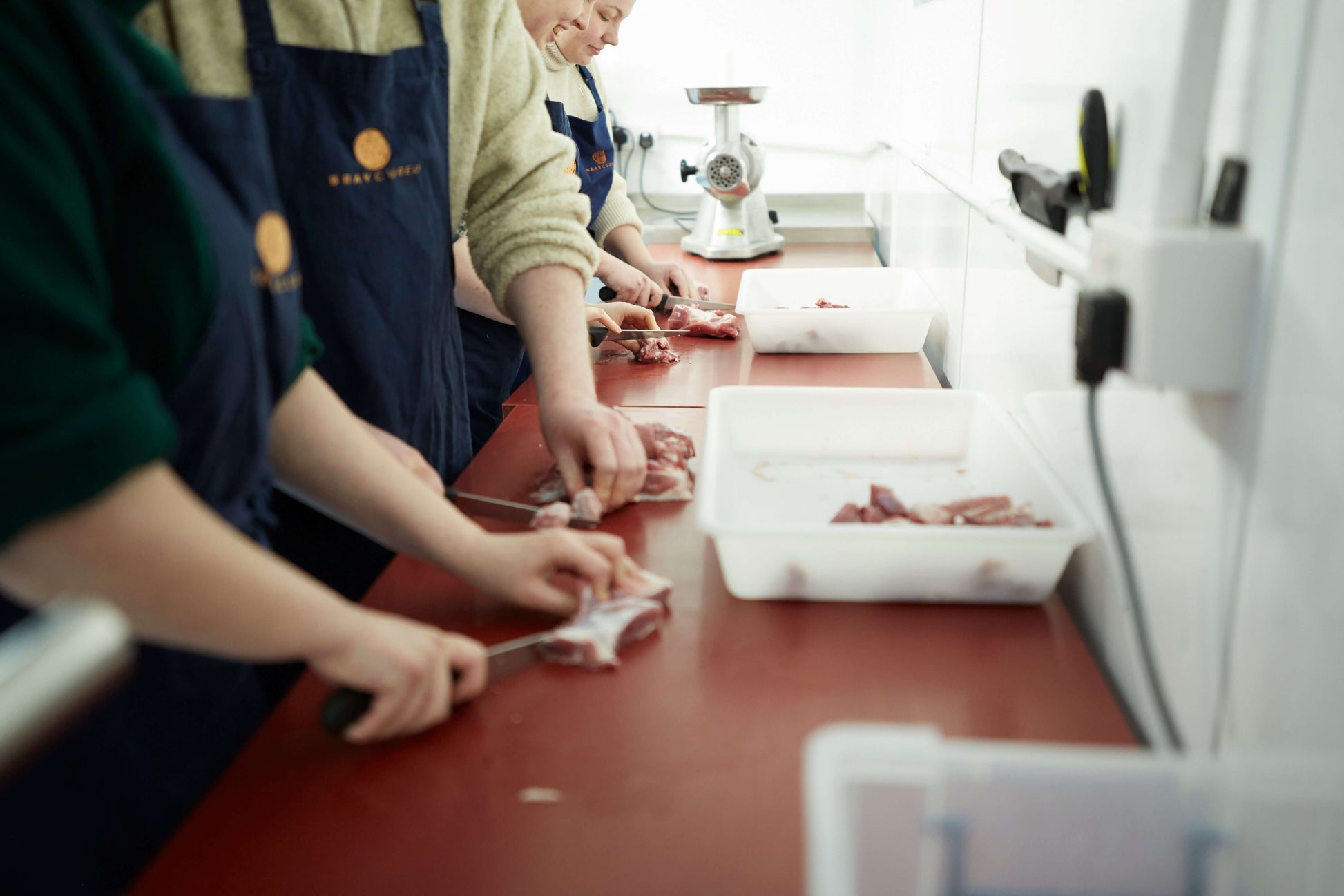 Bray Cured nose to tail pork butchery and charcuterie course gift card, featuring a branded box with course details and gift card inside.