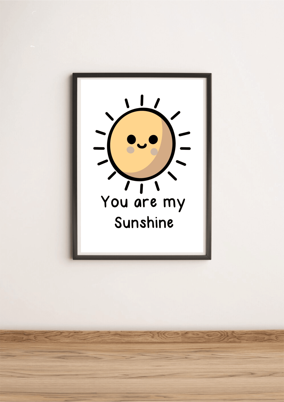 KEOLIX "You Are My Sunshine" print featuring vibrant, cheerful design perfect for home decor or gift displays.