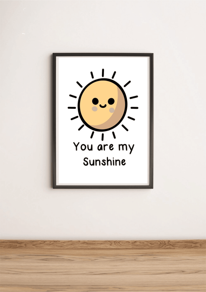KEOLIX "You Are My Sunshine" print featuring vibrant, cheerful design perfect for home decor or gift displays.