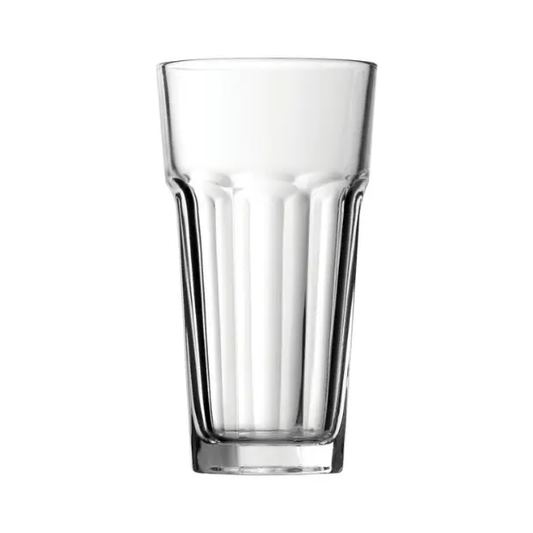 Casablanca 365ml whisky tumbler glassware UK, clear water glass with a smooth cylindrical shape and sturdy base.