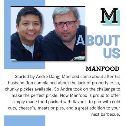 Manfood Adobo Wing Sauce in a bottle, rich and flavorful sauce for wings, with a dark, spicy appearance visible in the image.