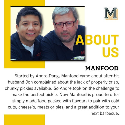 Manfood Ale Chutney jar showing rich, dark chutney with a label, ideal for pairing with snacks and meals.