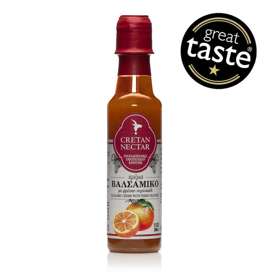Balsamic Cream with Fresh Oranges - Cretan Nectar