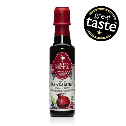 Balsamic Cream with Pomegranate & Aronia Berries - Cretan Nectar