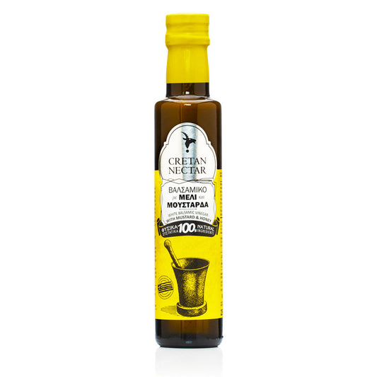 White Balsamic Vinegar with Mustard and Honey - Cretan Nectar