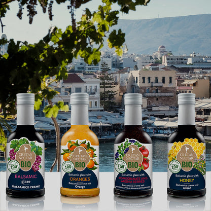 Organic Balsamic Cream / Glaze with Oranges - Cretan Nectar