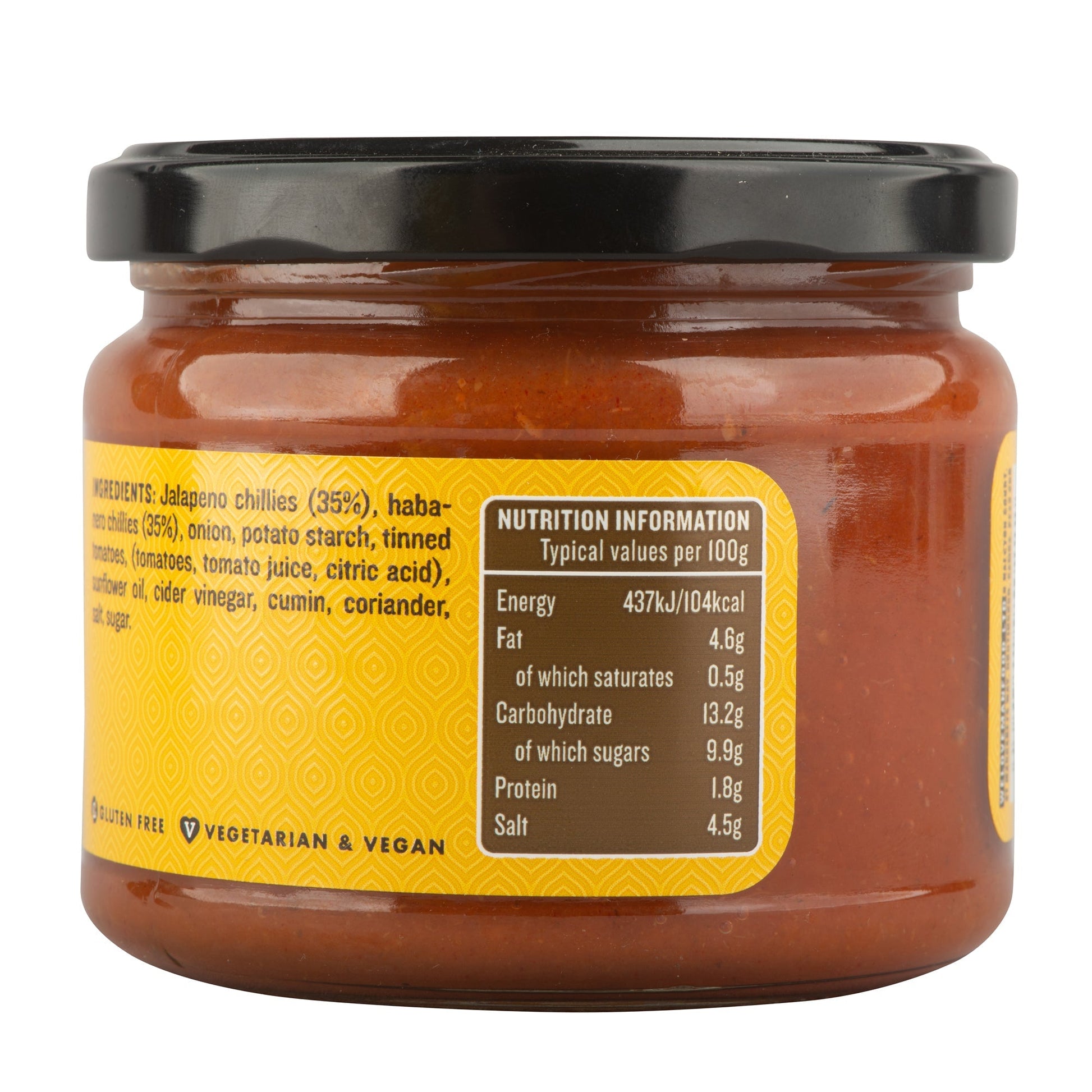 Bottle of Manfood chili sauce with red chili peppers and label, showcasing a spicy sauce for dishes and cooking.