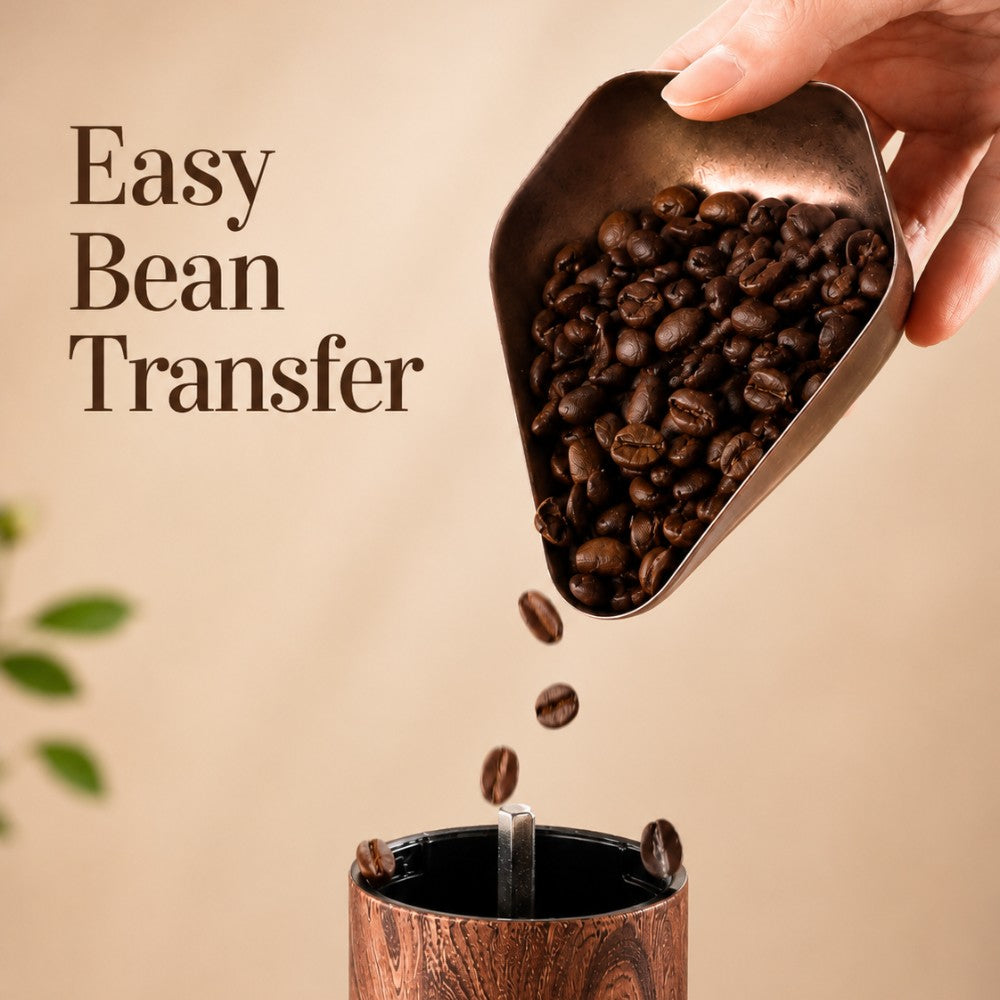 KNOCDIC® coffee bean dish in use, showcasing a ceramic dish filled with coffee beans for decorative or serving purposes