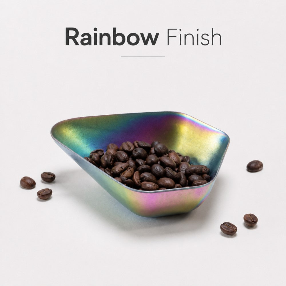KNOCDIC® Coffee Bean Dish in rainbow colors, ceramic dish shaped like coffee beans for serving or decorative use.