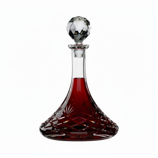Fully Cut Crystal Ships Decanter - 0.85Ltr