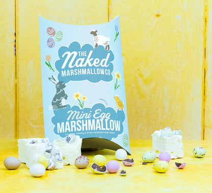 Easter Edition Gourmet Marshmallow Toasting Gift Set from THE MARSHMALLOW FACTORY, featuring colorful marshmallows and toasting sticks.