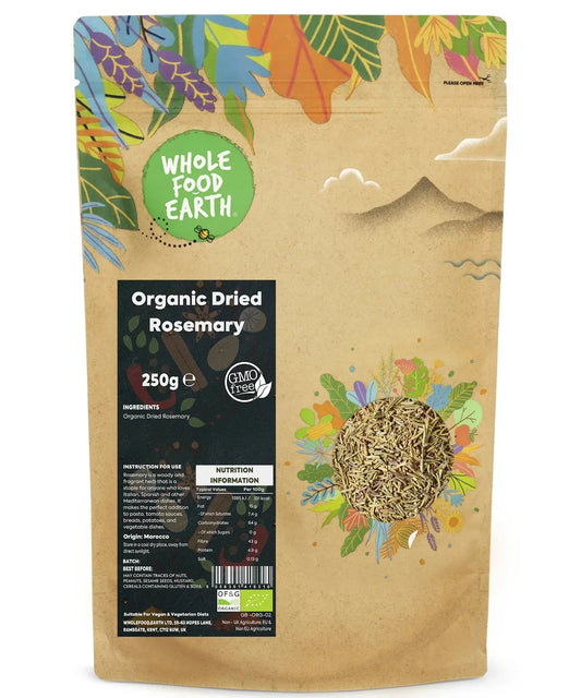 Fresh organic rosemary sprigs from ArtisanBox, showcasing vibrant green leaves and woody stems in a close-up image.