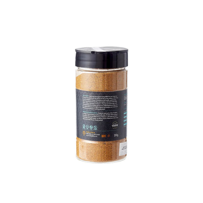 FireFly Barbecue Lone Star BBQ Beef Rub jar with label, showcasing the spice blend used for grilling and smoking meats.