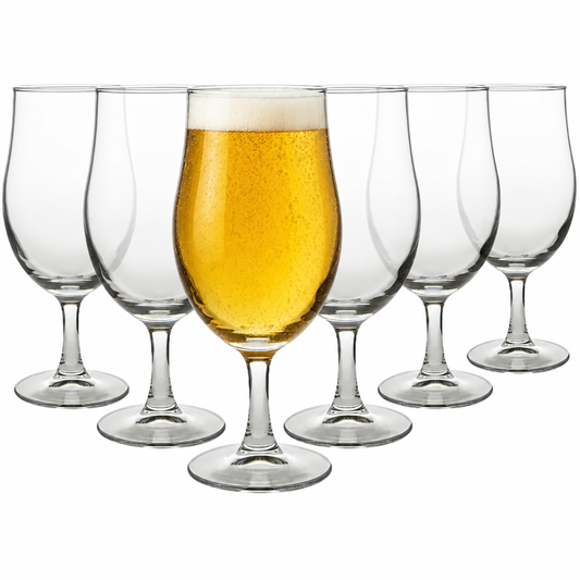 Draft Stemmed Beer Glasses - 375ml - Set of 6