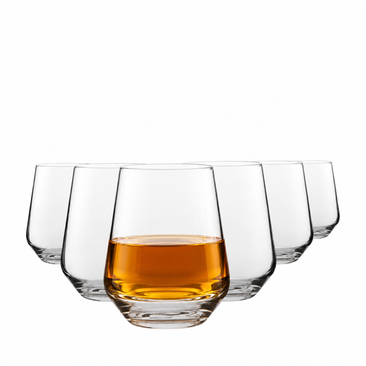 Allegra Glass Tumblers - 440ml - Set of 6