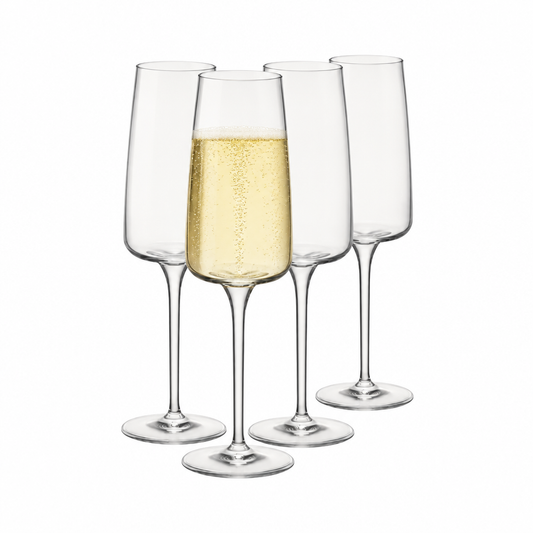 Bormioli Rocco Planeo Champagne Flutes - 260ml - Set of 4