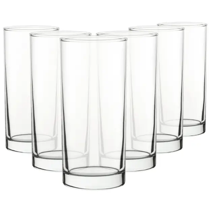 Pure Glass Highball Glasses - 375ml - Set of 6