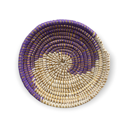 Small Senegal Wall Basket by Botanical Boys, handcrafted basket with woven design ideal for wall decor or storage.