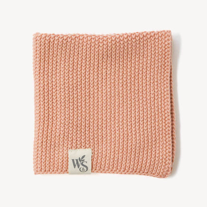 Wild and Stone organic cotton dishcloth displaying a soft, absorbent kitchen cloth with a natural woven texture.