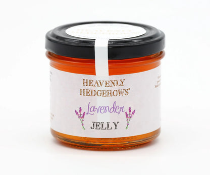 Heavenly Hedgerows West Country Heritage Jelly Gift Set with lavender-flavored jelly jars and decorative packaging.