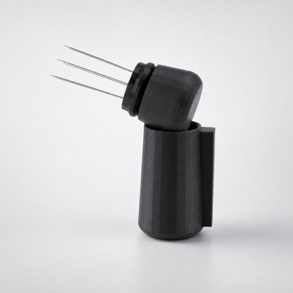 KNOCDIC® magnetic WDT tool with charcoal handle, designed for precise resin filling and wax pen work in jewelry making.