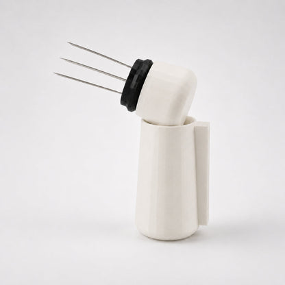 KNOCDIC® magnetic WDT tool with off-white handle and metal shaft, designed for precise woodworking and furniture making.