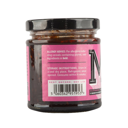 Jar of Manfood Korean barbecue sauce, rich and savory sauce in a glass jar, ideal for grilling and marinating Korean-style dishes.