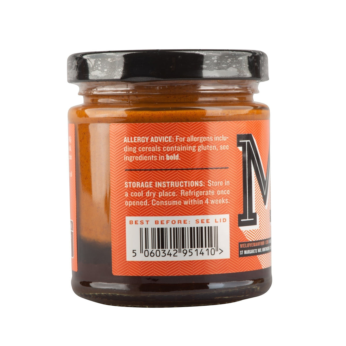 Manfood vegan buffalo sauce bottle with chili, onion, and butter flavor label, showcasing the spicy chili and onion sauce.