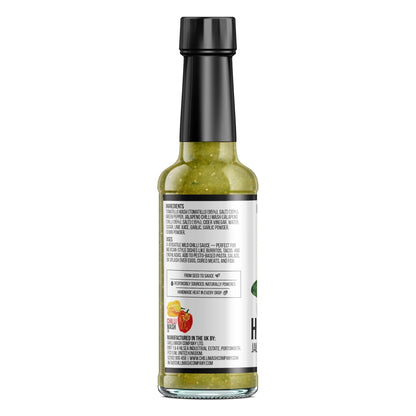 Mexican-style hot sauce by Chilli Mash Co. in a 150ml bottle, featuring vibrant red chili mash for spicy flavor.