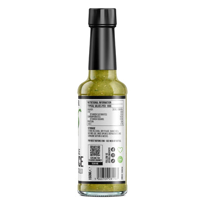 Mexican-style hot sauce by Chilli Mash Co. in a 150ml bottle, featuring vibrant chili mash for spicy flavor.
