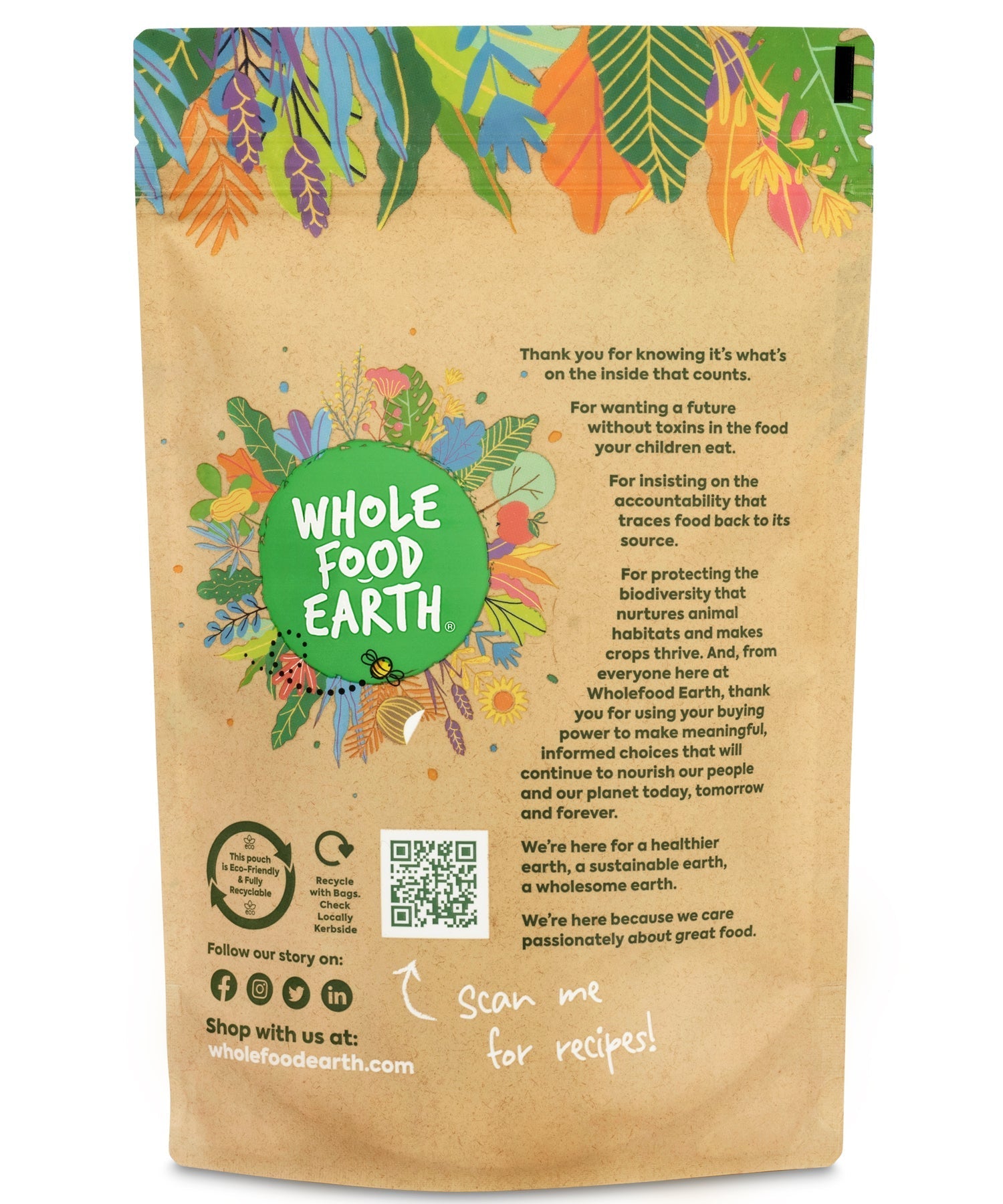 Organic Haricot Beans from Whole Food Earth, raw dried beans high in fiber and protein, GMO-free and suitable for vegan diets.