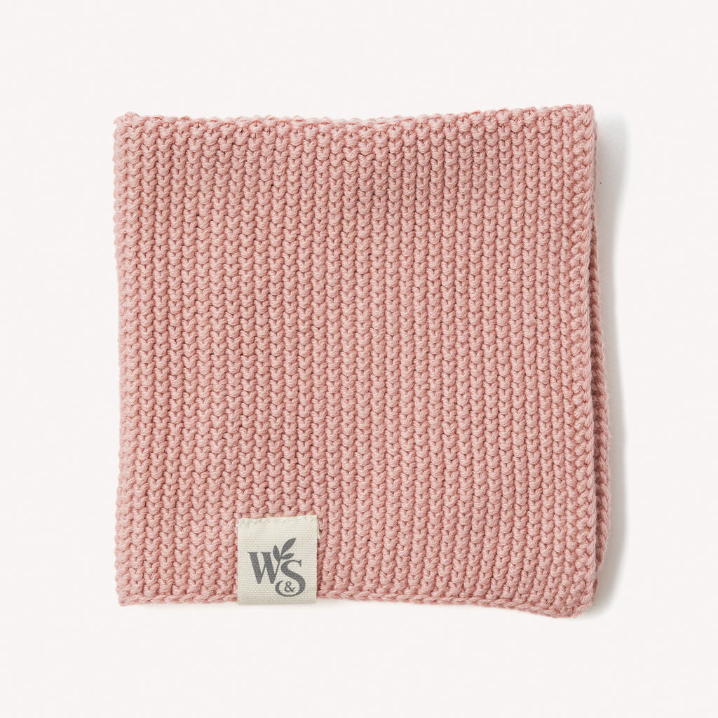 Organic cotton dishcloth from Wild And Stone, showcasing a soft, eco-friendly dish cloth with a woven texture for kitchen use.