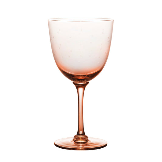 four rose crystal wine glasses with stars design