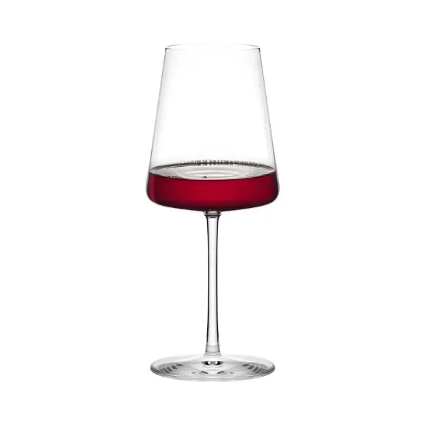 Six Stolzle Power Red Wine Glasses, 520ml capacity, clear glassware by Glassware UK, displayed in the image.