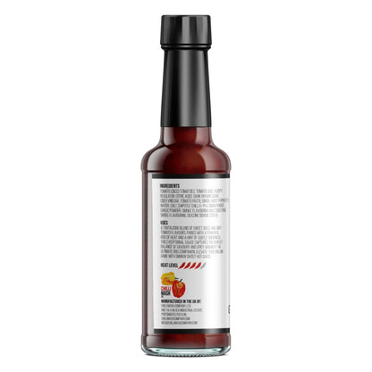 Chilli Mash Co. Smokin' Ghost Hot Sauce in 150ml bottle, featuring ghost pepper and chipotle peppers, spicy chili hot sauce.